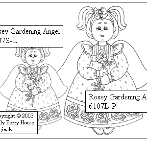 Rosey Gardening Angel