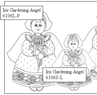 Iris Gardening Angel