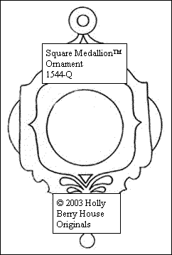 Square Medallion Ornament
