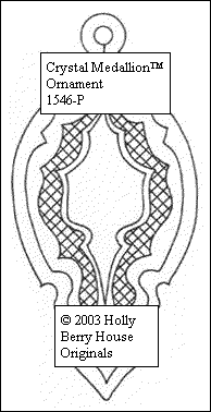 Crystal Medallion Ornament