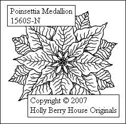 Persnickety Poinsettia Medallion