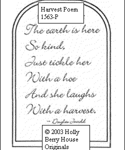 Harvest Poem