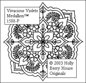 Vivacious Violets Medallion