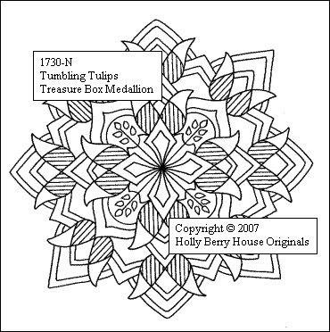 Tumbling Tulips Medallion