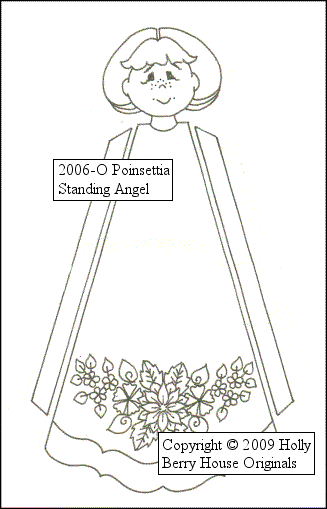Poinsettia Standing Angel Kit