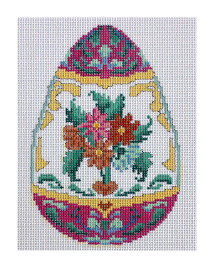 Floral Egg Canvas