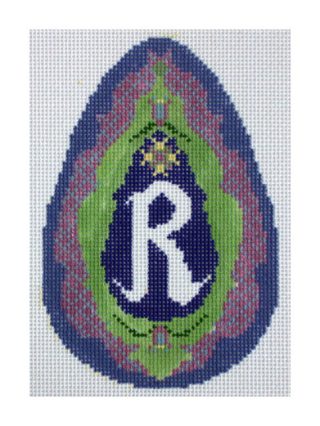 Monogram Egg Canvas