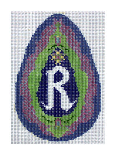 Monogram Egg Canvas